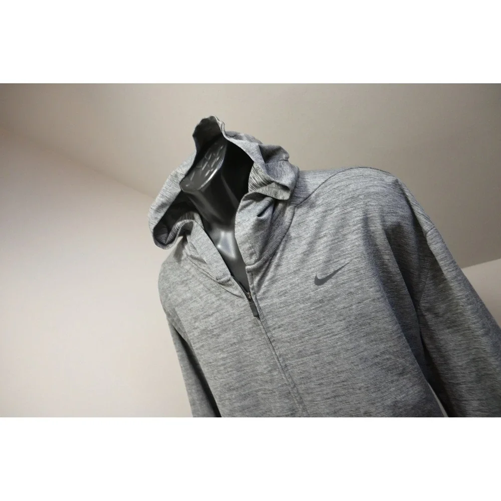 Nike Full Zip Hoodie Jacket Mens XXL Grey Performance Athletic Excellent